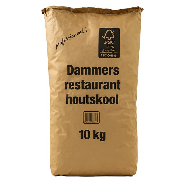 Dammers Restaurant Houtskool 10kg (FSC 100%)