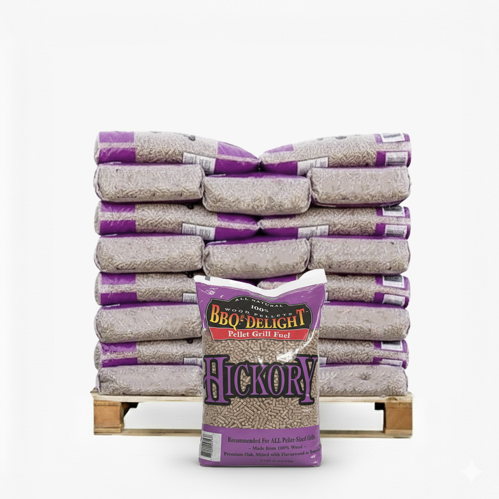 50 zakken hickory pellets bij grill discounter